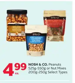 Rexall NOSH & CO. Peanuts 525g-550g or Nut Mixes 200g-250g offer