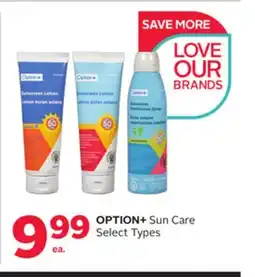 Rexall OPTION + Sun Care offer