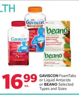 Rexall GAVISCON FoamTabs or Liquid Antacids or BEANO offer
