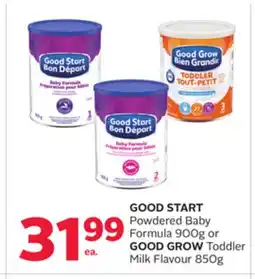 Rexall GOOD START Powdered Baby Formula 900g or GOOD GROW Toddler Milk Flavour 850g offer