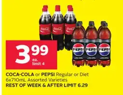 Rexall COCA-COLA or PEPSI Regular or Diet offer