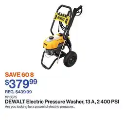 Patrick Morin Electric Pressure Washer, 13 A, 2 400 PSI offer