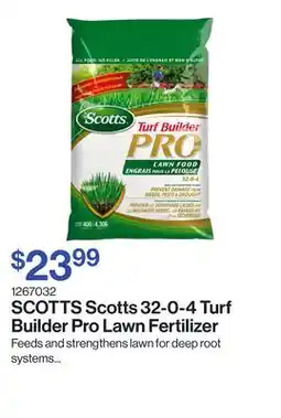 Patrick Morin Scotts 32-0-4 Turf Builder Pro Lawn Fertilizer offer