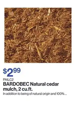 Patrick Morin Natural cedar mulch, 2 cu.ft offer