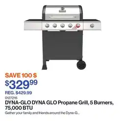 Patrick Morin DYNA GLO Propane Grill, 5 Burners, 75,000 BTU offer