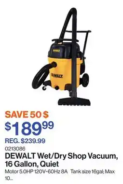 Patrick Morin Wet/Dry Shop Vacuum, 16 Gallon, Quiet offer
