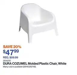 Patrick Morin COZUMEL Molded Plastic Chair, White offer