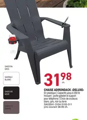 Matério CHAISE ADIRONDACK DELUXE offer