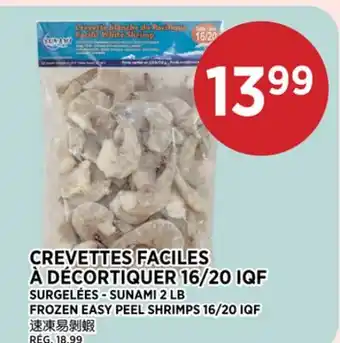 Kim Phat SUNAMI FROZEN EASY PEEL SHRIMPS 16/20 IQF offer
