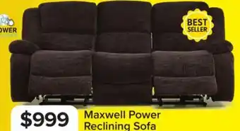 Leon's Maxwell Power Reclining Sofa offer
