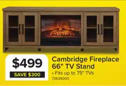 Leon's Cambridge Fireplace 66 TV Stand offer