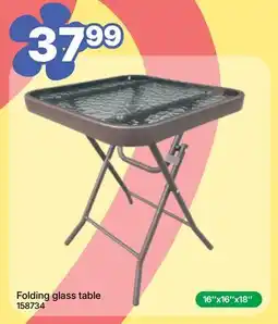 Rossy Folding glass table offer