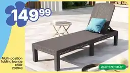 Rossy Multi-position folding lounge chair offer
