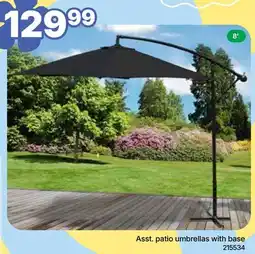 Rossy Asst. patio umbrellas with base offer
