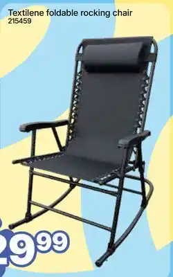Rossy Textilene foldable rocking chair offer