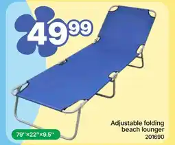 Rossy Adjustable folding beach lounger offer