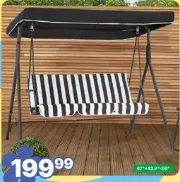 Rossy 3-seat patio swing offer