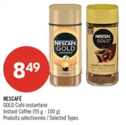Pharmaprix NESCAFÉ GOLD Instant Coffee (95 g - 100 g) offer