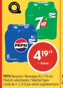 Pharmaprix PEPSI Beverages offer