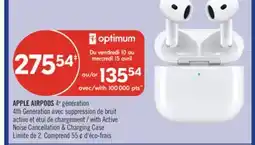 Pharmaprix APPLE AIRPODS 4th Generation with Active Noise Cancellation & Charging Case offer