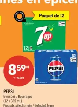 Pharmaprix PEPSI Beverages offer