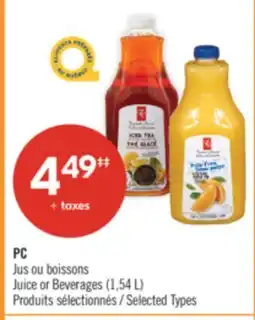 Pharmaprix PC Juice or Beverages offer