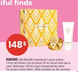 Pharmaprix RABANNE LADY MILLION 2-Piece Set Contains (50 mL) and Body Lotion (100 mL) offer