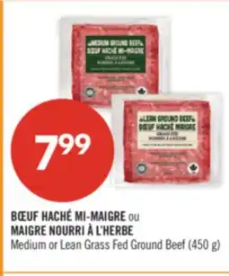 Pharmaprix Medium or Lean Grass Fed Ground Beef (450 g) offer