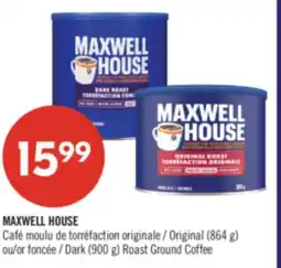Pharmaprix MAXWELL HOUSE Original (864 g) or Dark (900 g) Roast Ground Coffee offer