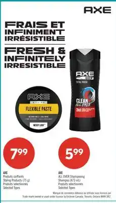 Pharmaprix AXE Styling Products offer