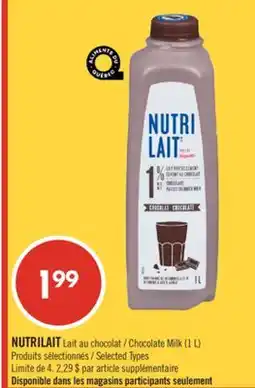 Pharmaprix NUTRILAIT Chocolate Milk (1 L) offer