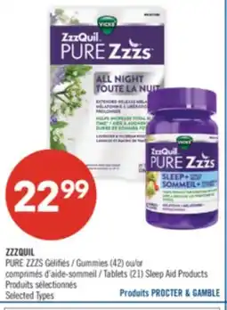 Pharmaprix ZZZQUIL PURE ZZZS Gummies (42) or Tablets (21) Sleep Aid Products offer
