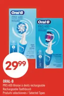 Pharmaprix ORAL-B PRO 400 Rechargeable Toothbrush offer