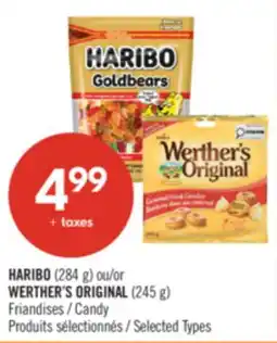 Pharmaprix HARIBO (284 g) or WERTHER'S ORIGINAL (245 g) Candy offer