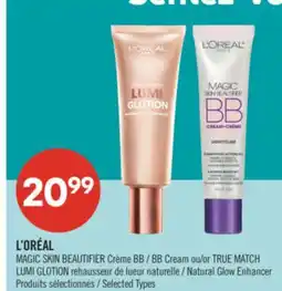 Pharmaprix L'ORÉAL MAGIC SKIN BEAUTIFIER BB Cream or TRUE MATCH LUMI GLOTION Natural Glow Enhancer offer