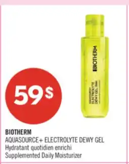 Pharmaprix BIOTHERM AQUASOURCE+ ELECTROLYTE DEWY GEL Hydratant quotidien enrichi Supplemented Daily Moisturizer offer
