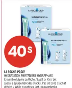 Pharmaprix LA ROCHE-POSAY HYDRATATION PRINTANIÈRE HYDRAPHASE Light or Rich Set offer