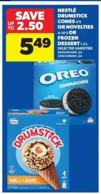 Real Canadian Superstore Nestlé Drumstick Cones or Novelties offer