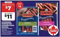Real Canadian Superstore Schneiders Pepperettes Sausage Sticks or Bites offer
