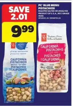Real Canadian Superstore PC Blue Menu Pistachios offer