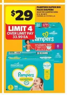 Real Canadian Superstore Pampers Super Big Pack Diapers offer