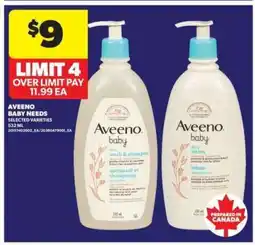 Real Canadian Superstore Aveeno baby needs offer