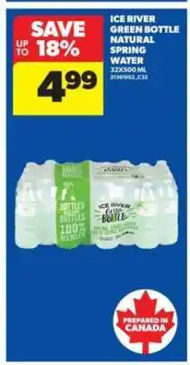 Real Canadian Superstore Ice River Green Bottle Natural Spring Water offer