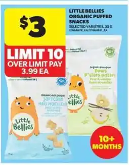 Real Canadian Superstore Little Bellies Organic Puffed Snacks offer