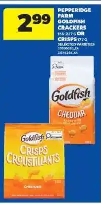 Real Canadian Superstore Pepperidge Farm Goldfish Crackers or Crisps offer