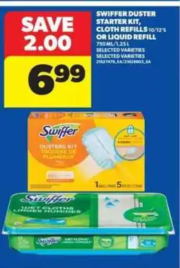 Real Canadian Superstore Swiffer Duster Starter Kit, Cloth Refills or Liquid Refill offer