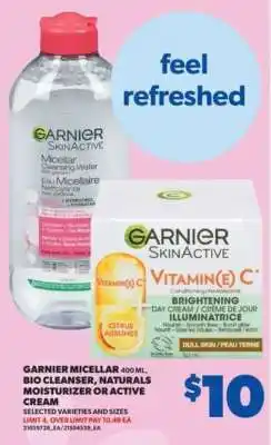 Real Canadian Superstore Garnier SkinActive Products offer