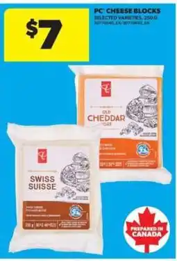 Real Canadian Superstore PC Cheese Blocks offer