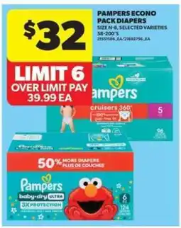 Real Canadian Superstore PAMPERS ECONO PACK DIAPERS offer