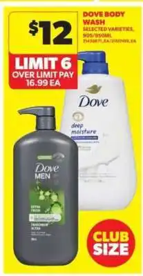 Real Canadian Superstore Dove Body Wash offer